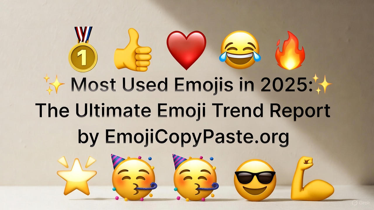 emoji copy paste, most used emojis 2025, emoji trends 2025, top emojis, emoji meanings, emoji list, EmojiCopyPaste.org
