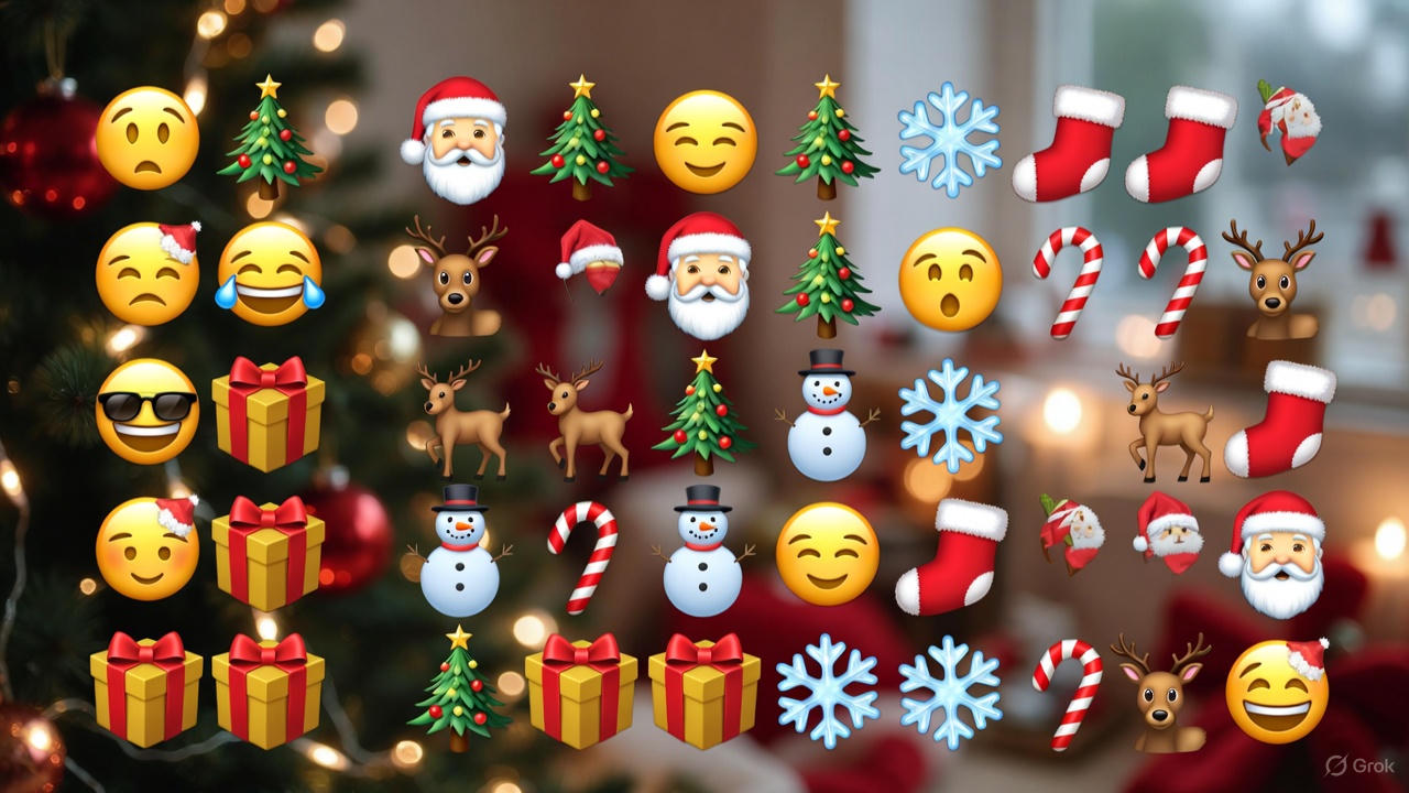 Christmas emojis 2025, emoji copy paste Christmas, festive emojis, Santa emoji, holiday emoji trends 2025, EmojiCopyPaste.org